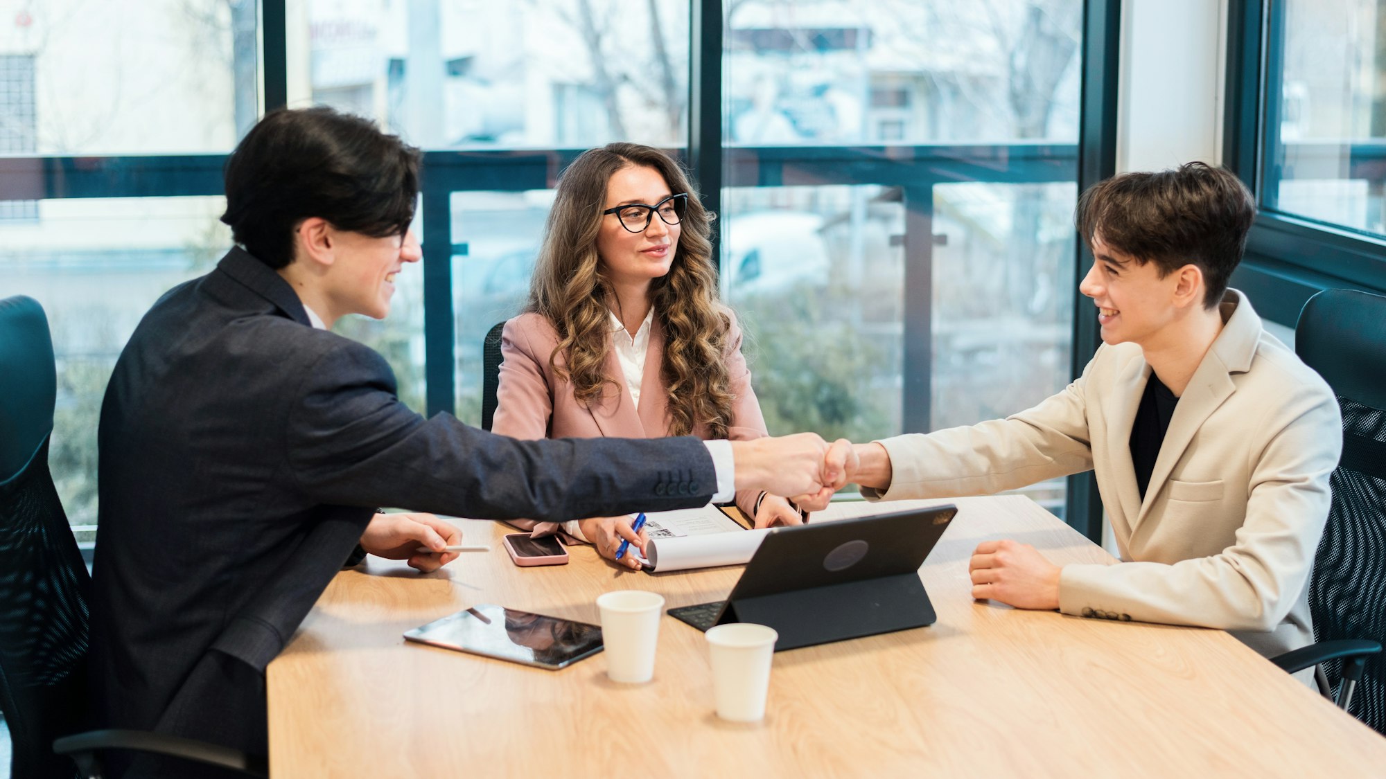 Business meeting in an office