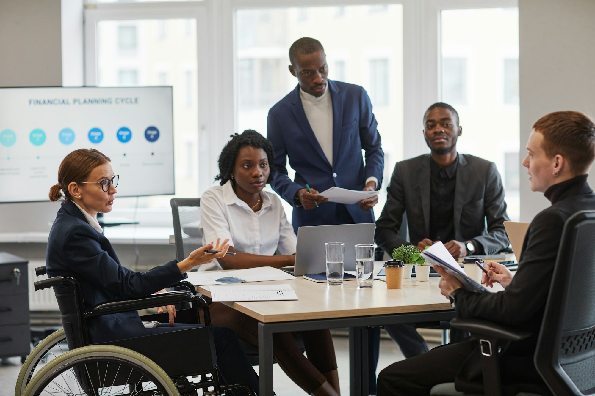 Diverse Business Team Meeting in Office